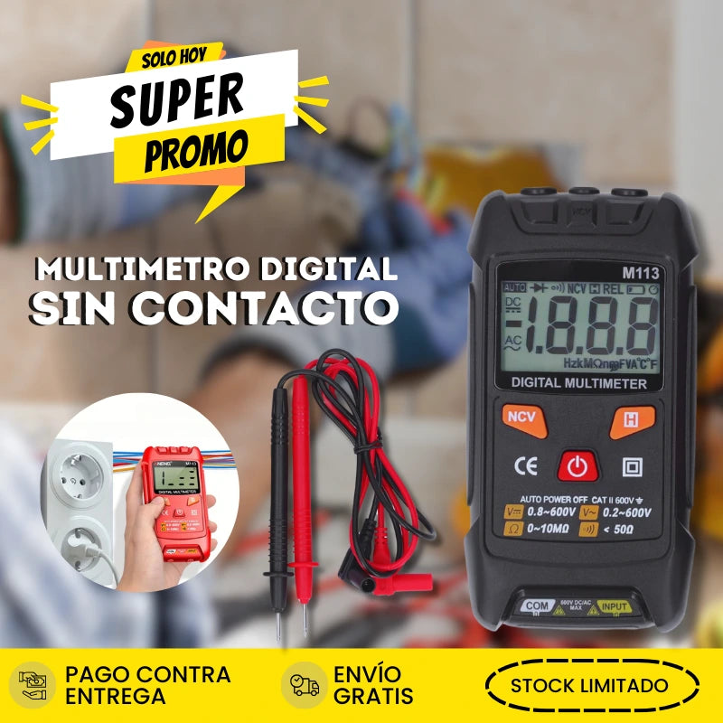 Multímetro Digital Sin Contacto M113 1999 | 50% De Descuento + Envío Gratis