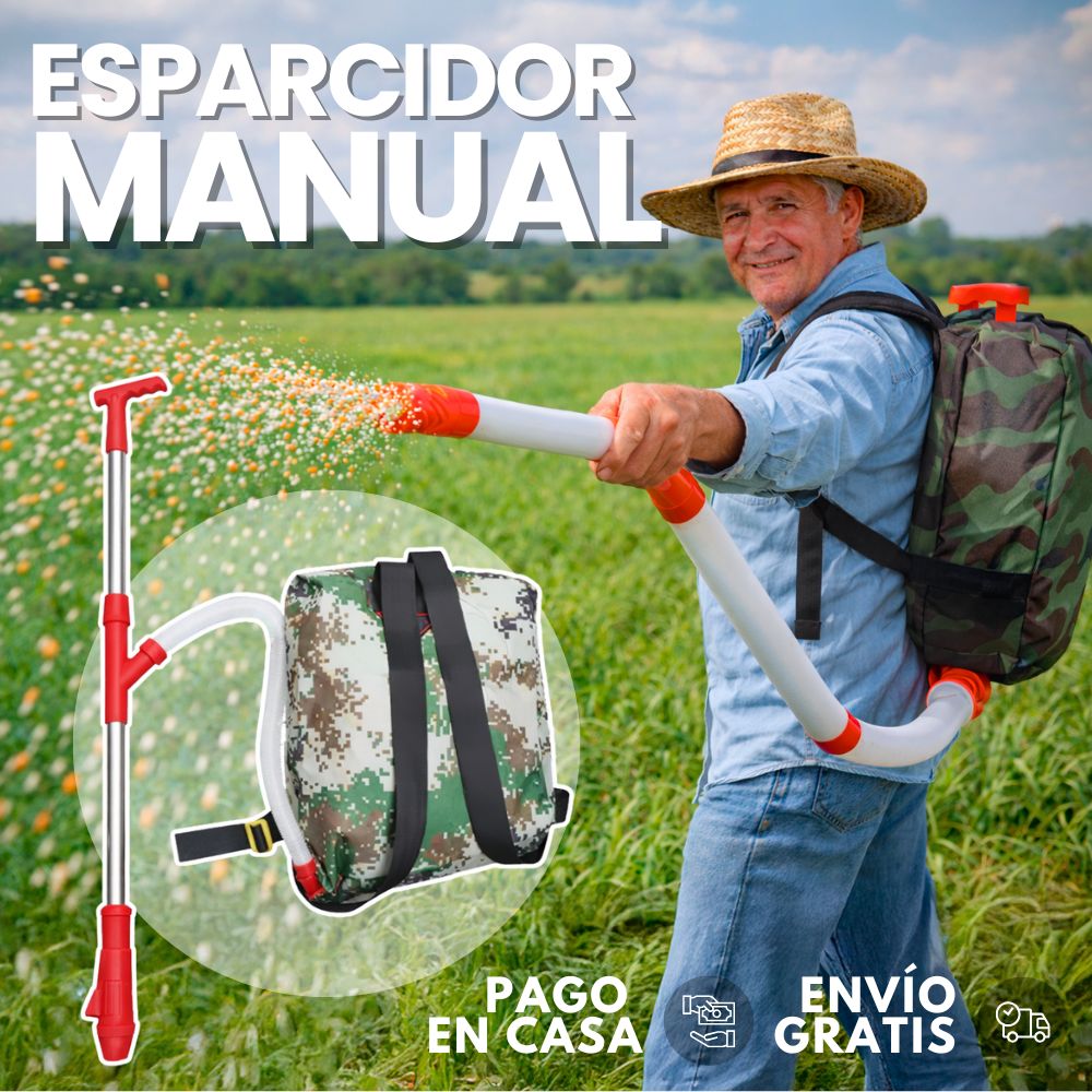 ¿Horas fertilizando y el terreno queda disparejo? | Esparcidor Manual De Fertilizante