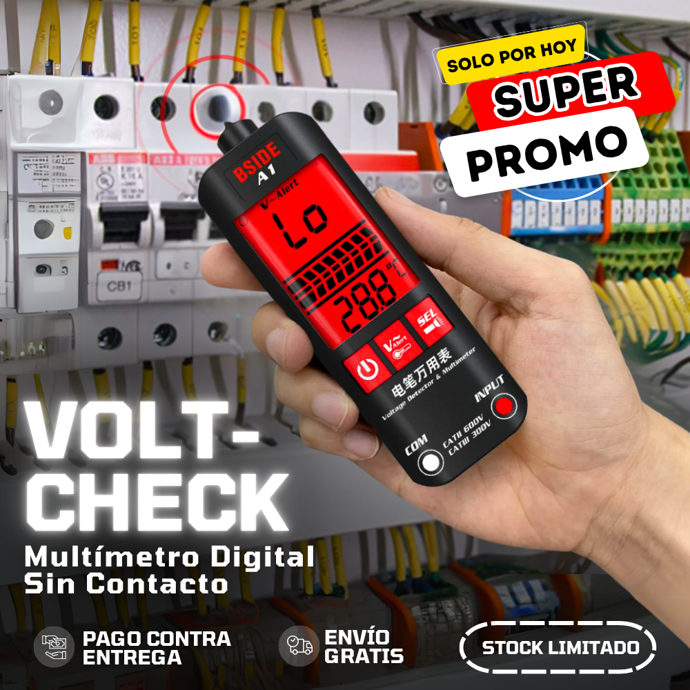 VoltCheck | Multímetro Digital Sin Contacto - 50% De Descuento + Envío Gratis
