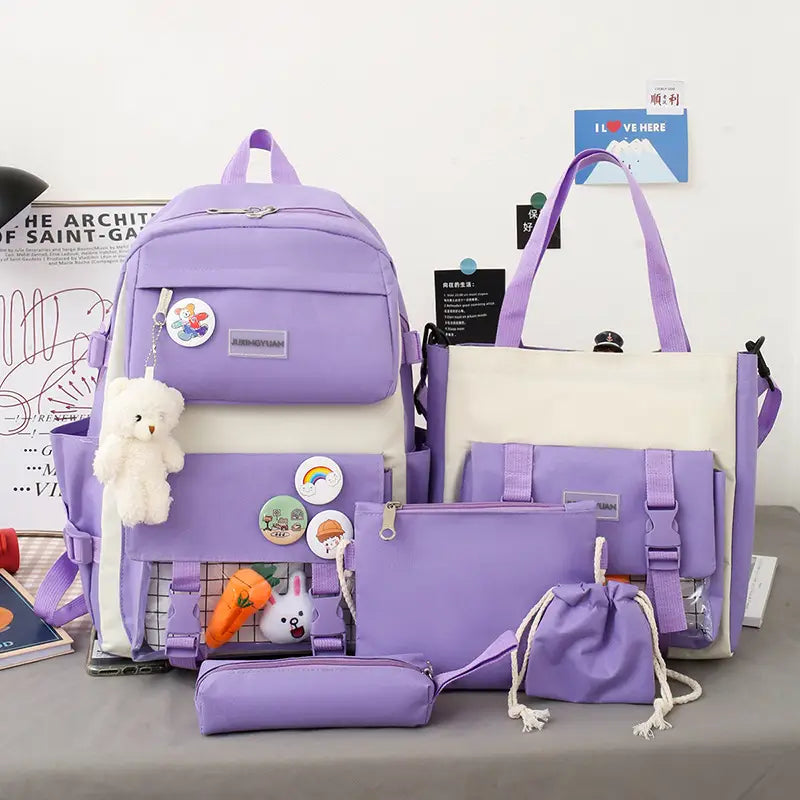 Kit de Bolsos Coreanos Kiut 5 En 1 | 50% De Descuento + Envío Gratis