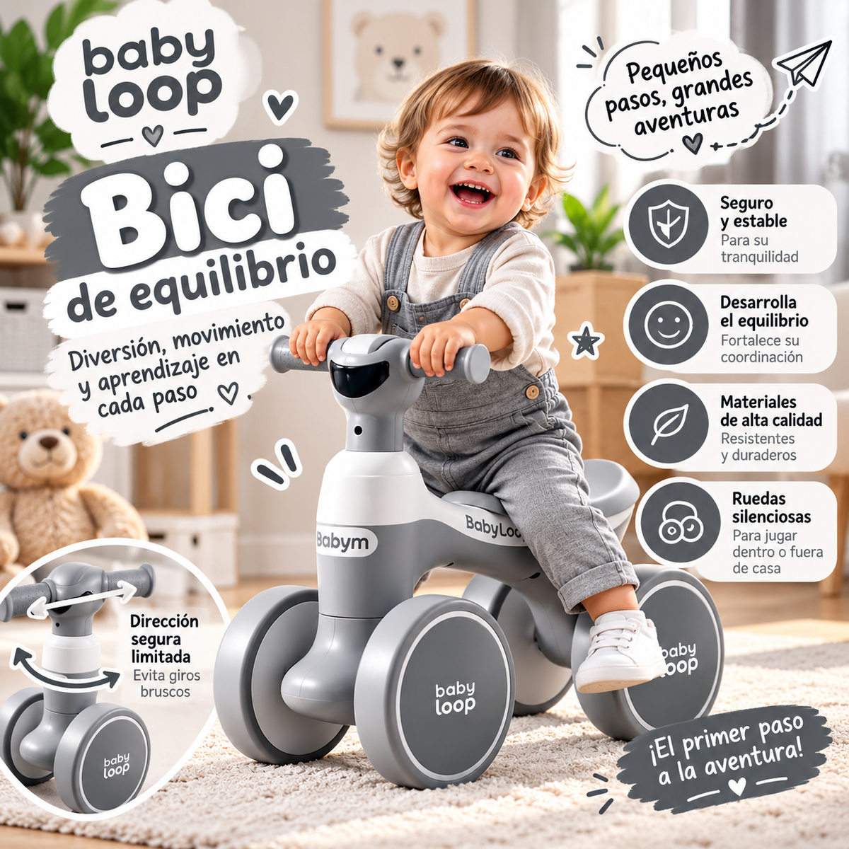 Baby Loop | Bici de equilibrio + Envío Gratis
