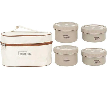 LUNCHBOX- TERMO PARA ALIMENTOS EN ACERO INOXIDABLE 4 RECIPIENTES