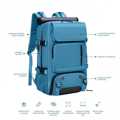 ViajeraPro | Mochila Viajera Expandible Gran Capacidad - 50% De Descuento + Envío Gratis