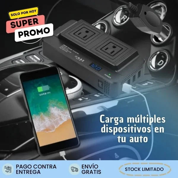 SENYU Convertidor de Corriente para Carro AC110V/220V