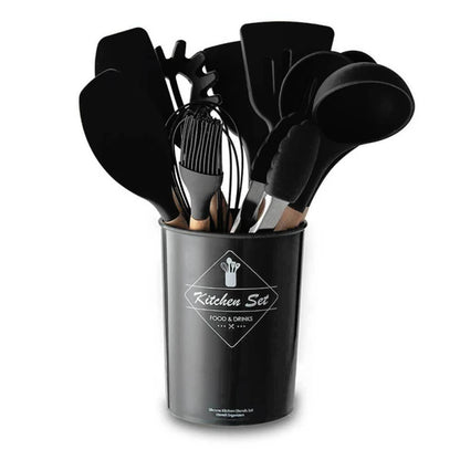 SET DE UTENSILIOS EN SILICONA PARA COCINA