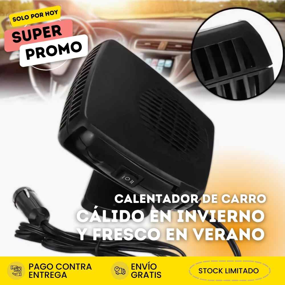 Calentador portátil para coche, ventilador de refrigeración y antiniebla de 12V/24V