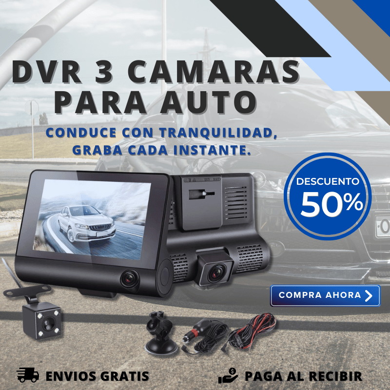 DVR 3 CAMARAS PARA AUTO