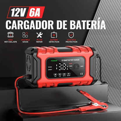 Cargador Inteligente De Batería Para Auto Y Moto 12v 6a