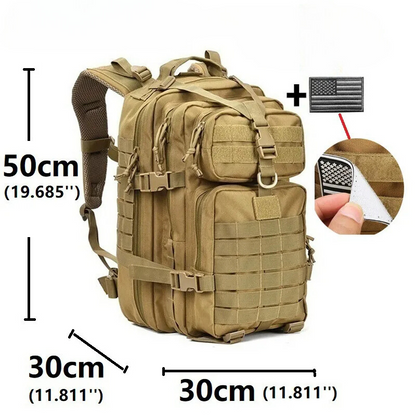 MOCHILA TACTICA MILITAR 50 LT (50x30x30).