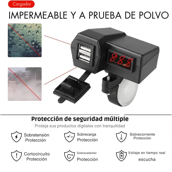 Cargador de USB para Motocicletas