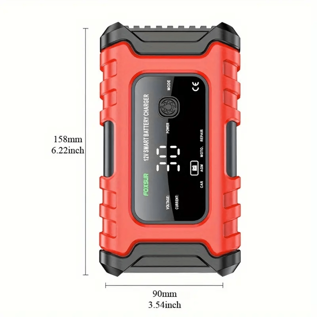 Cargador Inteligente De Batería Para Auto Y Moto 12v 6a