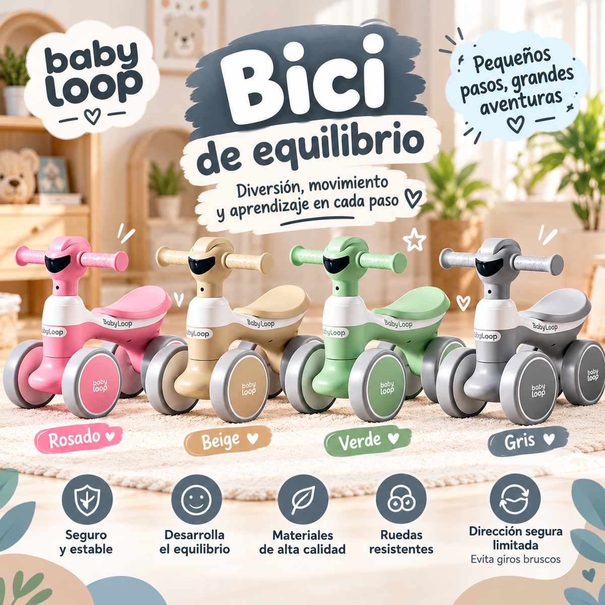 Baby Loop | Bici de equilibrio + Envío Gratis