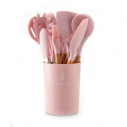 SET DE UTENSILIOS EN SILICONA PARA COCINA