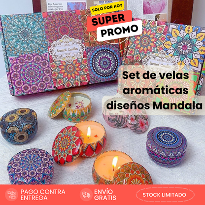 Set de Velas Aromáticas 100% Naturales