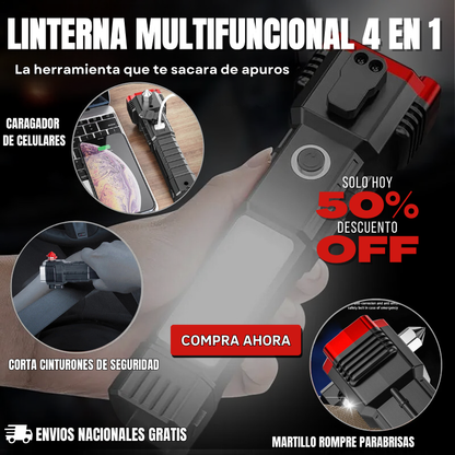 LINTERNA MULTIFUNCIONAL 4 EN 1