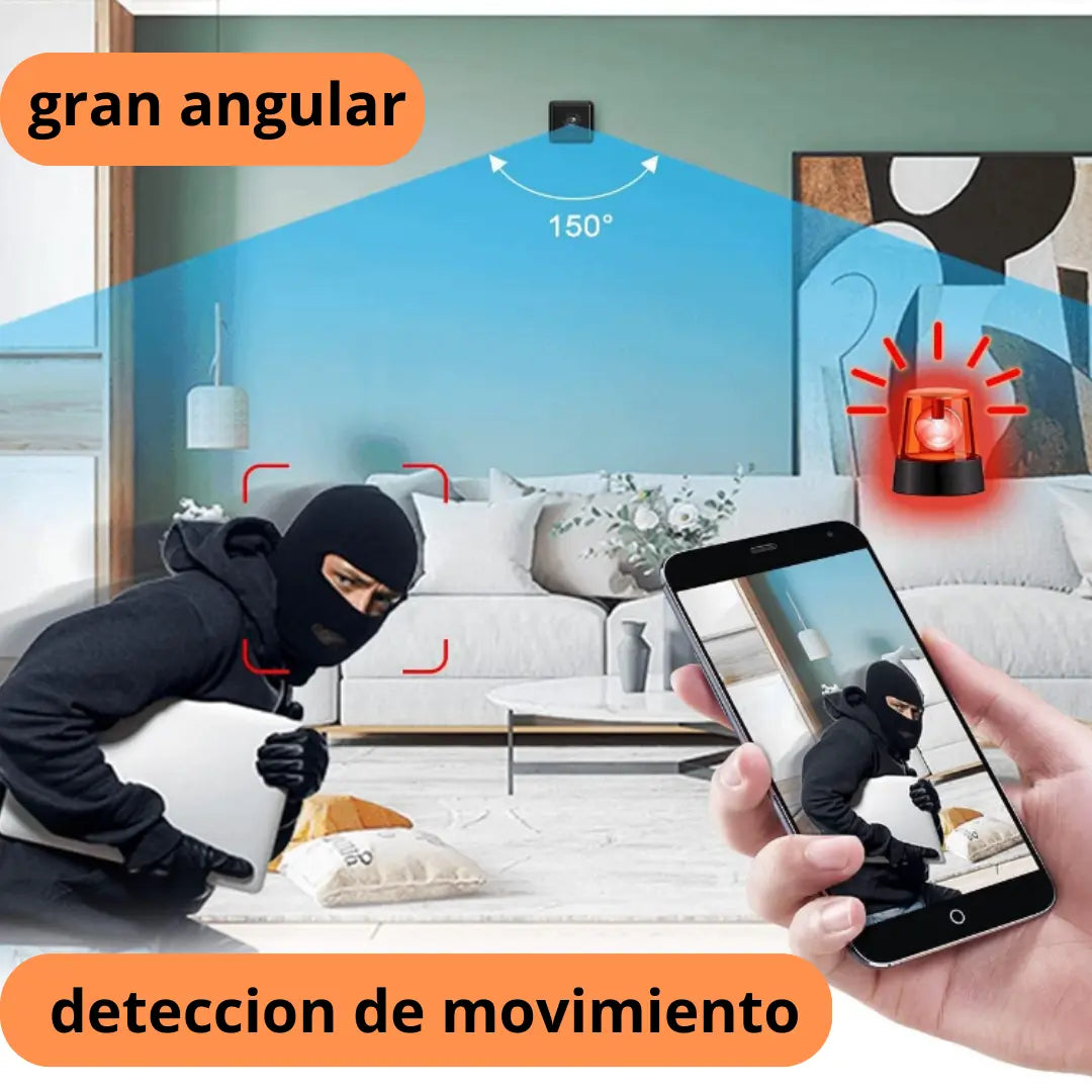 MINI CÁMARA INTELIGENTE GRAN ANGULAR X5