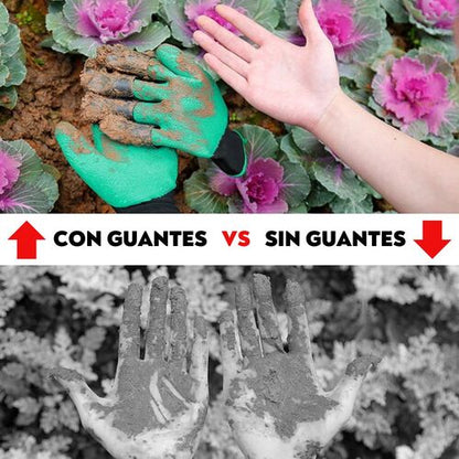 GUANTES DE JARDINERIA CON GARRAS