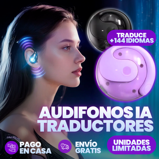 ¡Traduce +140 idiomas al instante! | Audífonos IA Traductores HYUNDAI + Envío Gratis