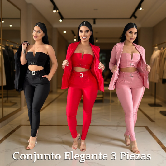 ¿Lista para robar miradas? | Conjunto De 3 Piezas - 100% Hecho En Colombia