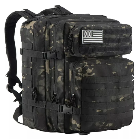 MOCHILA TACTICA MILITAR 50 LT (50x30x30).
