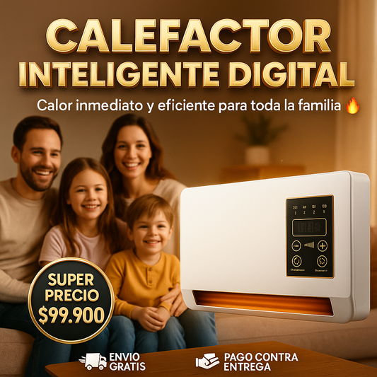 Calefactor de ambiente inteligente digital + Envío Gratis