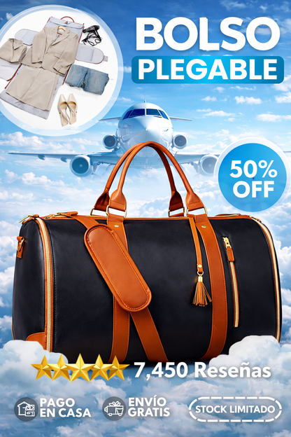 Bolso de viaje Convertible 👜 COMPACT TRAVEL ✈️ (Multifuncional y plegable)
