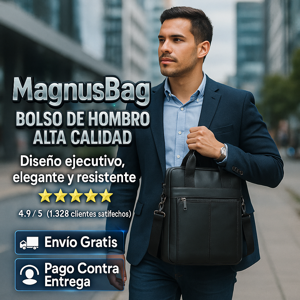 Bolso De Hombro Alta Calidad MagnusBag |- 50% De Descuento + Envío Gratis