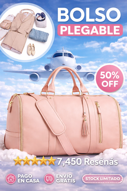 Bolso de viaje Convertible 👜 COMPACT TRAVEL ✈️ (Multifuncional y plegable)