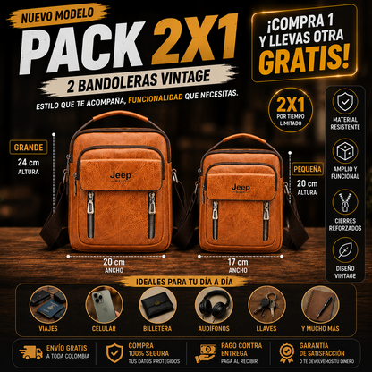 Pack 2x1 Bandoleras Jeep Cierre| 50% De Descuento + Envío Gratis