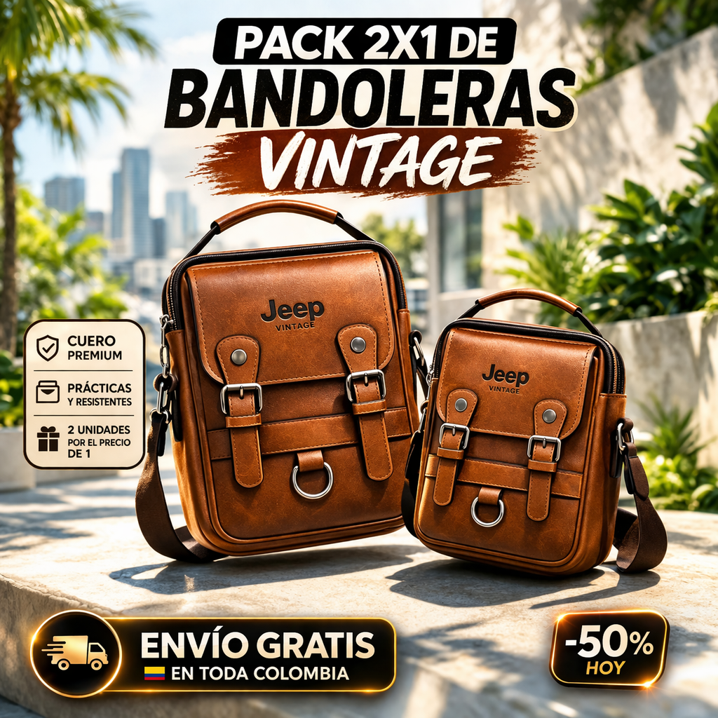 Pack 2 x 1 Bandoleras Jeep - ¡Últimas Unidades! | Envío Gratis