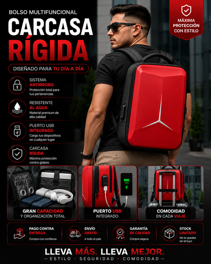 BOLSO ANTIRROBO CARCASA RIGIDA ArmourCase Bag  (Precio de PROMOCION AZUL,GRIS Y ROJO)