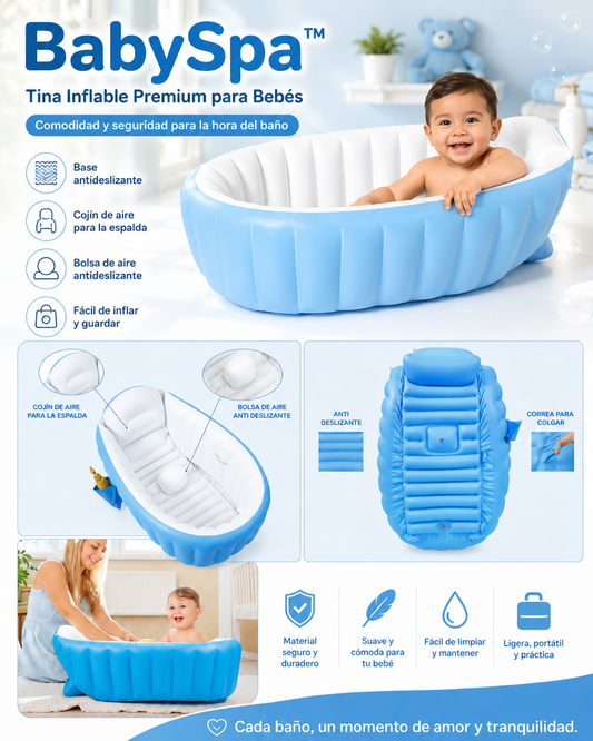BabySpa™ – Tina Inflable Premium para Bebés