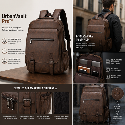 UrbanVault Pro™ | Mochila De Lujo De Alta Calidad