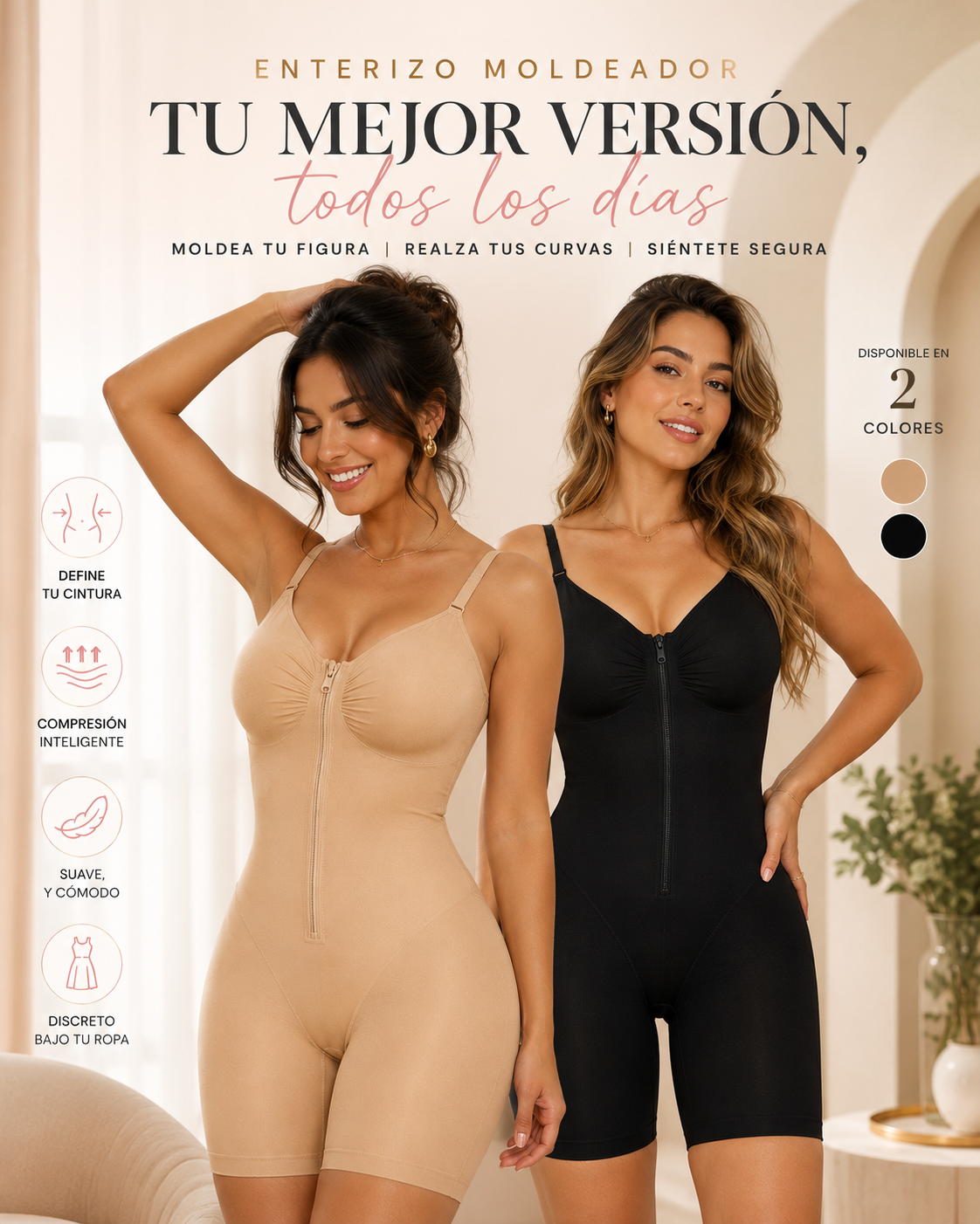¡Moldea tu figura sin renunciar a la comodidad! | Enterizo Moldeador Premium