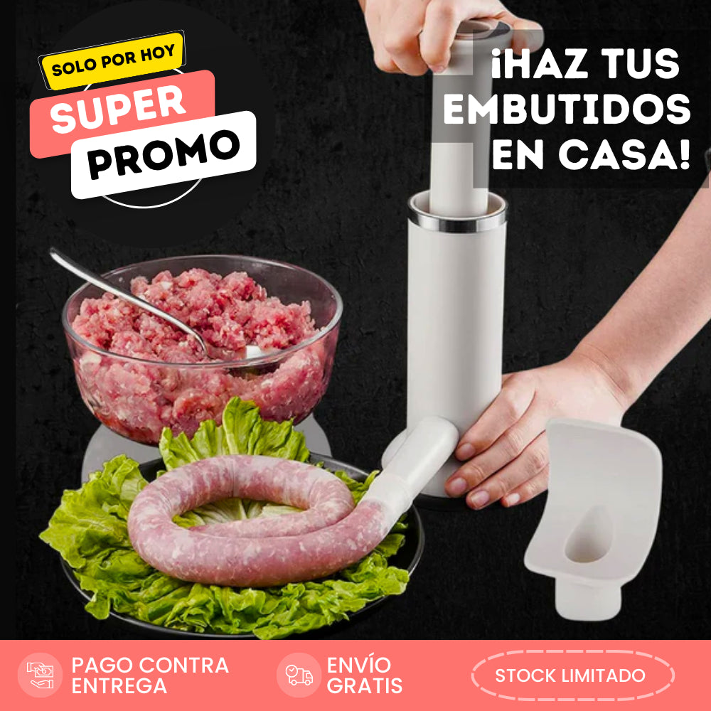 Embutidor de Carne Manual 2 en 1 | 50% De Descuento + Envío Gratis