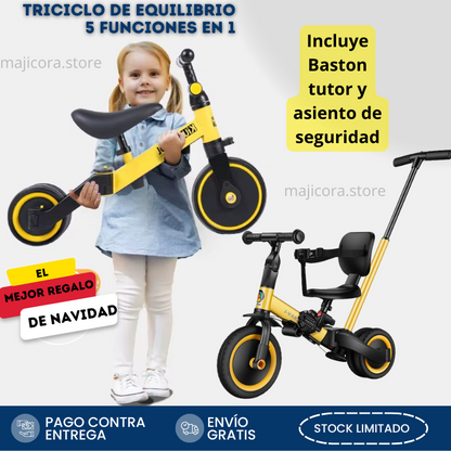 TRICICLO DE EQUILIBRIO Modelo 3 en 1  y modelo 5 en 1 KidRider. ( ULTIMAS UNIDADES)