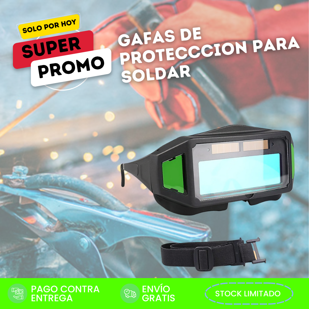 Gafas Para Soldadura Con Oscurecimiento Automático | 50% Off + Envío Gratis