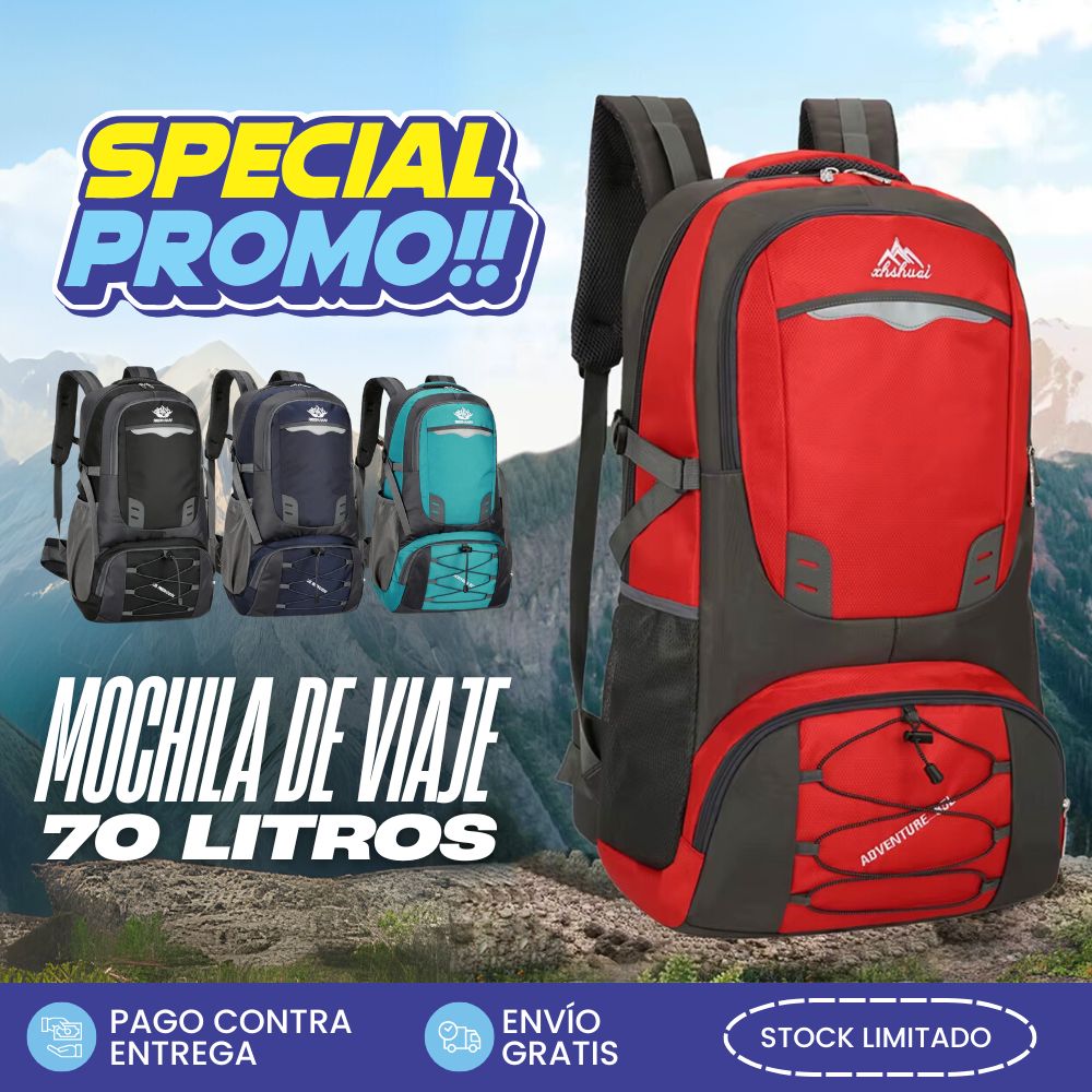 MONTANA X70 | Mochila De Camping 70 Litros - 50% De Descuento + Envío Gratis