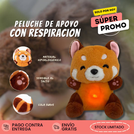 Peluche Panda Rojo Anti-ansiedad Para Dormir | 50% De Descuento + Envío Gratis