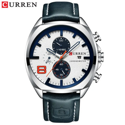 ¡Un hombre se nota por su reloj! | Reloj Curren con Correa de Cuero Premium