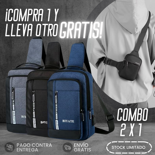 2 x 1 Combo Bolsos Cruzados Multifuncionales | Envío Gratis
