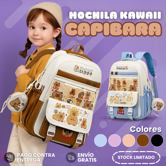 CapyPack | Mochila Infantil De Capibara - 50% De Descuento + Envío Gratis