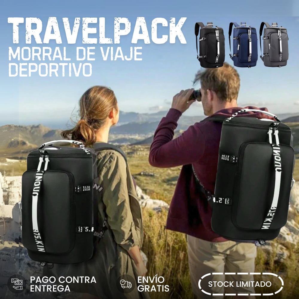 TravelPack | Morral De Viaje Deportivo - 50% De Descuento + Envío Gratis