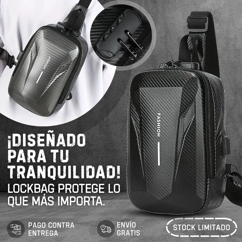 LockBag | Nuevo Morral Antirrobo Original - 50% De Descuento + Envío Gratis