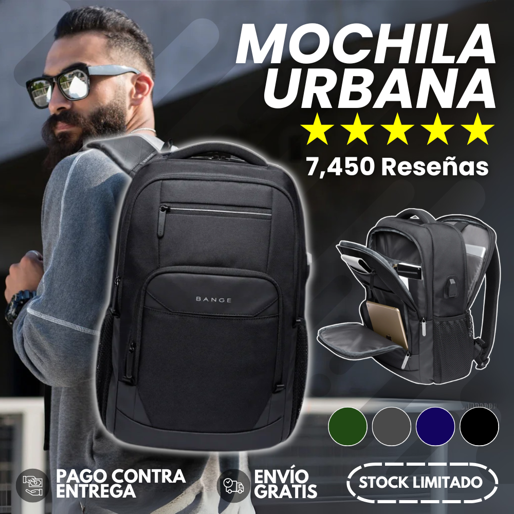 UrbanPack | Mochila Urbana Multifuncional - 50% De Descuento + Envío Gratis