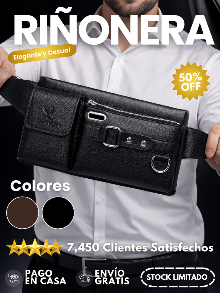 ¡No más bolsillos llenos ni manos ocupadas! | Riñonera De Lujo + Envío Gratis