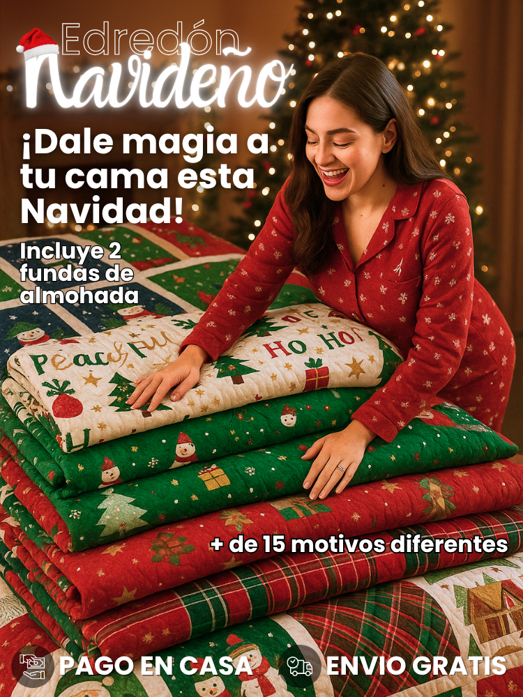 ¡Dale magia a tu cama esta Navidad! | Edredón Navideño (140x190cm) + Envío Gratis