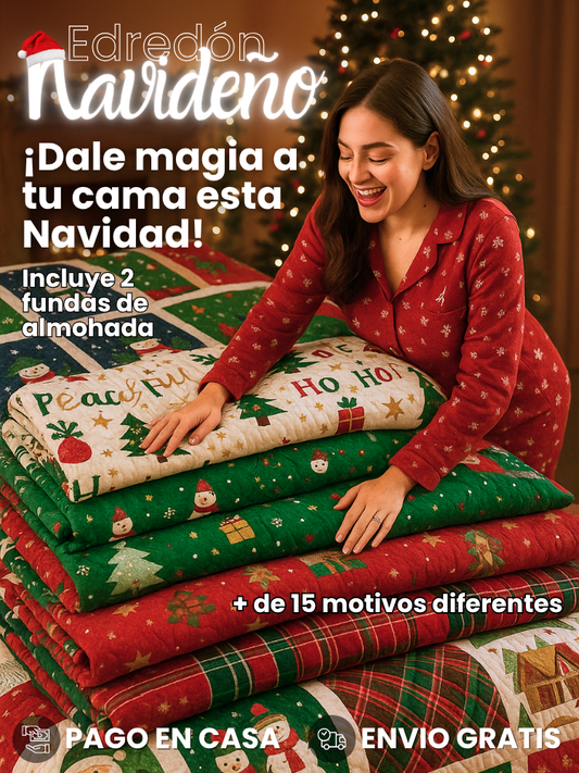 ¡Dale magia a tu cama esta Navidad! | Edredón Navideño (140x190cm) + Envío Gratis