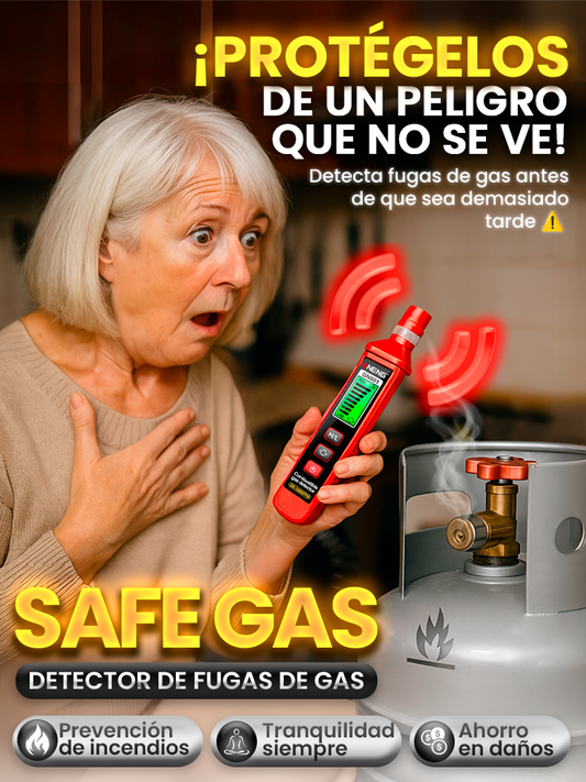 SafeGas Pro™  Detector de Fugas de Gas