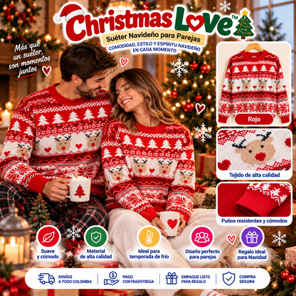 Christmas Love | Suéter Navideño Calidad Premiun + Envío Gratis